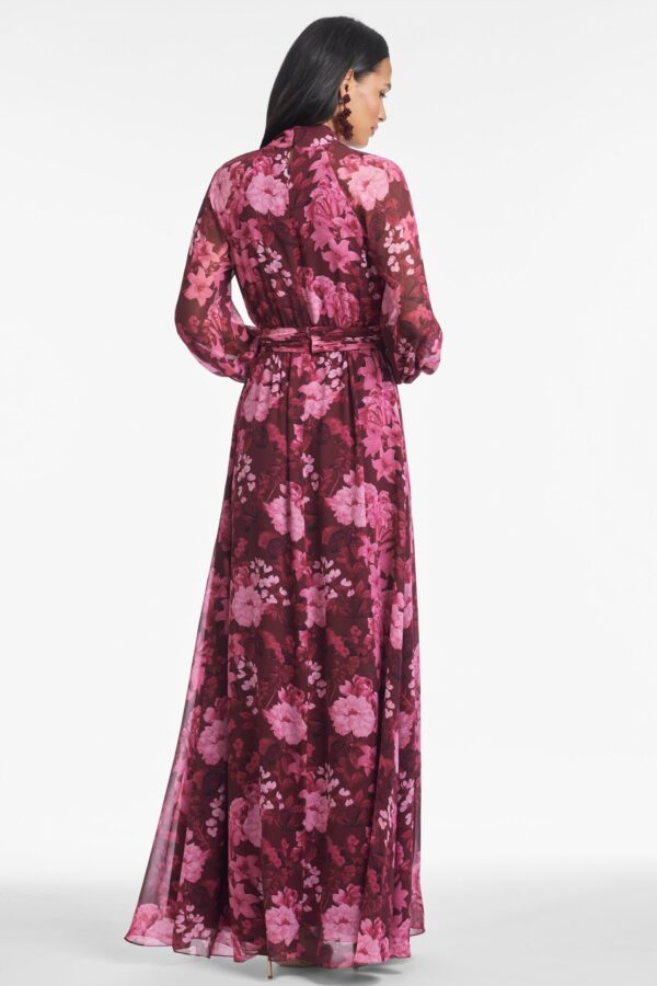 Vera gown Raspberry Floribunda - Image 3
